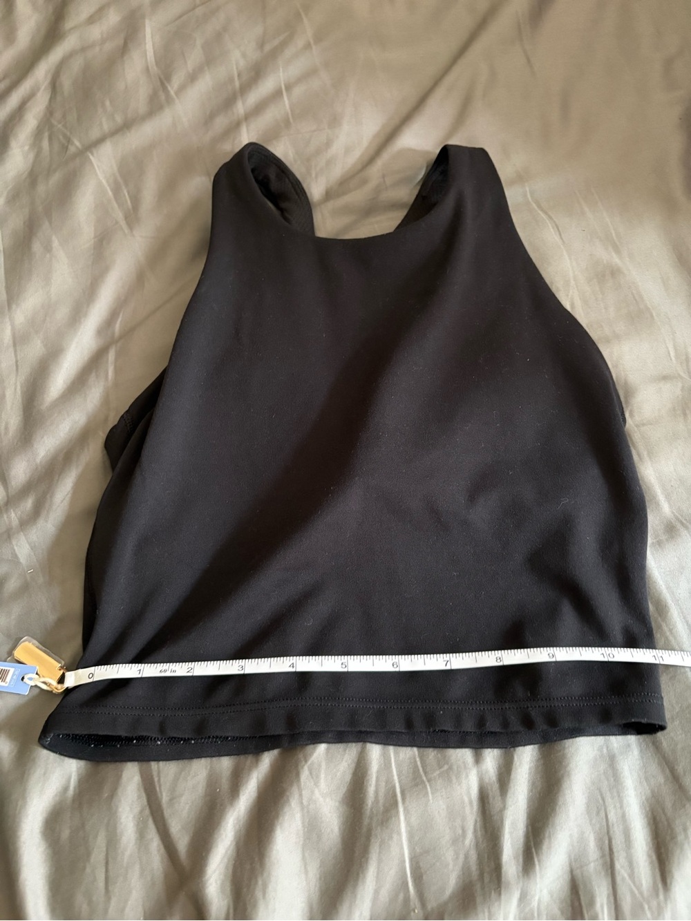 Black Athleta Cropped top with Padding